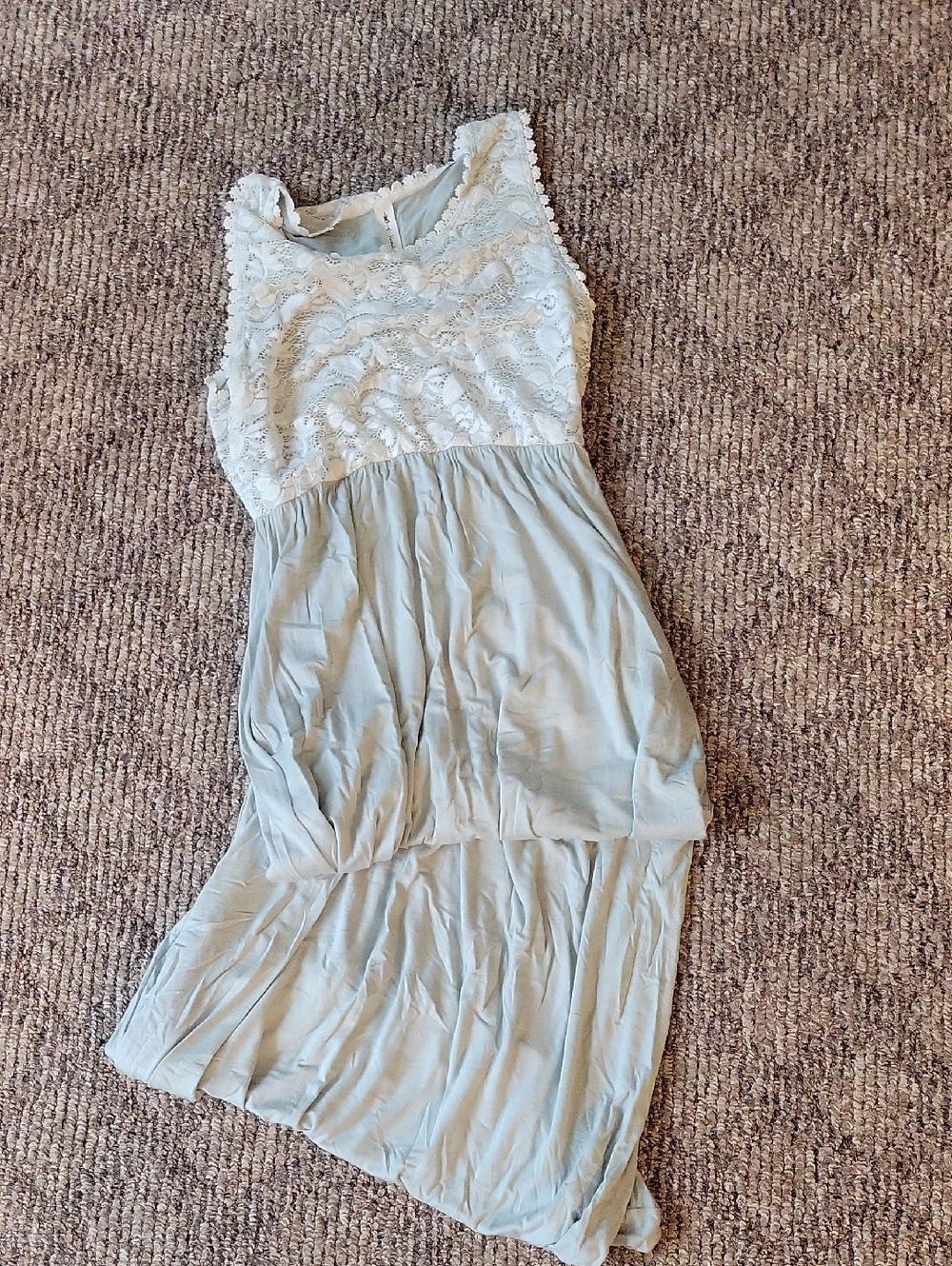 Vanilla Bay Light Blue Lace Detail Dress